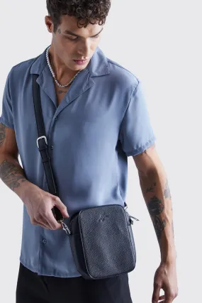 Man Signature Smart Cross Body Box Bag | boohooMAN UK