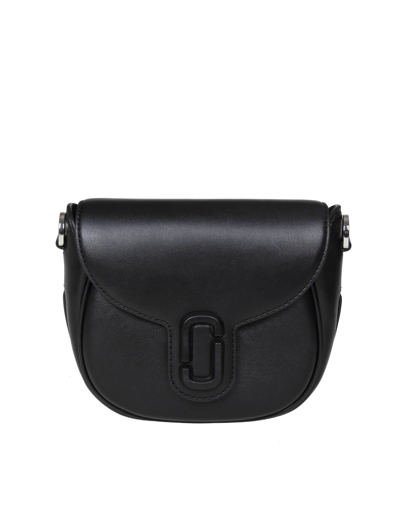 MARC JACOB THE SMALL SADDLE BAG IN BLACK LEATHER