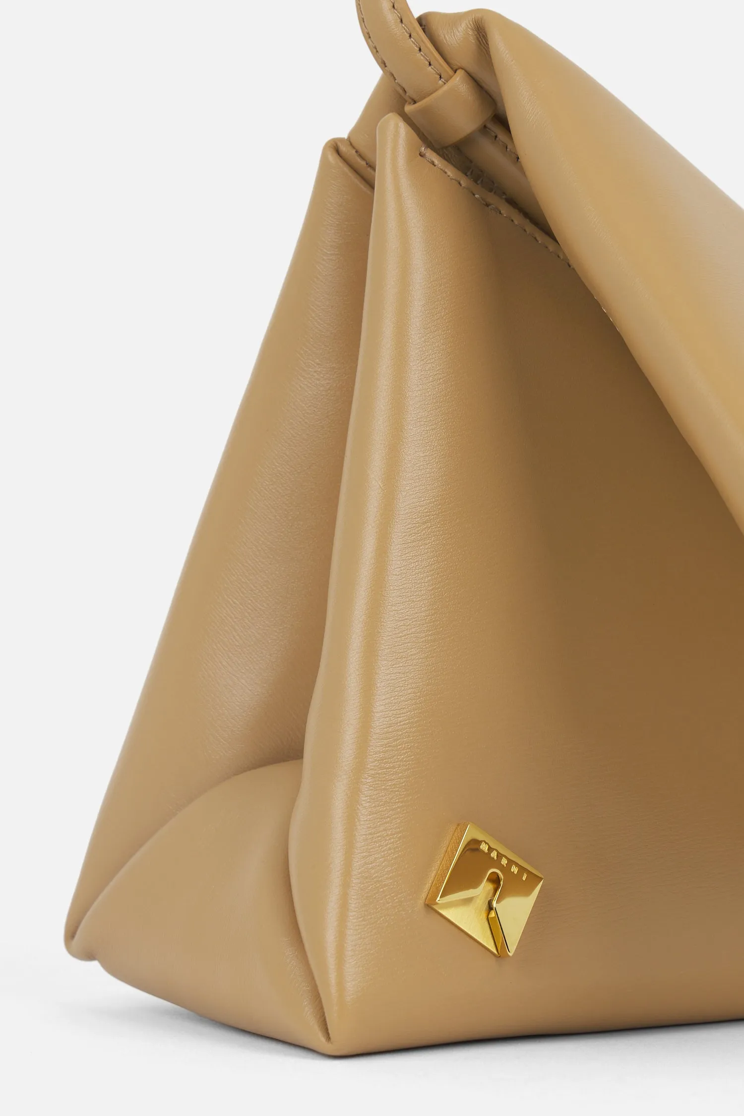 Marni,Prisma Triangular Leather Bag