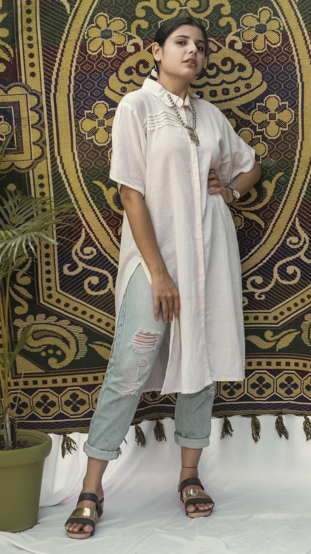 Masakali kora shirt tunic