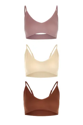 Maternity 3 Pack Seamless Triangle Bralette