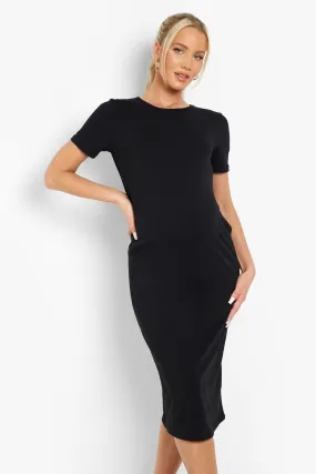 Maternity Bodycon Midi Dress