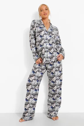 Maternity Butterfly Print Pajama Pants Set