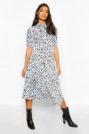 Maternity Midi Spot Print Skater Dress