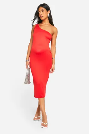 Maternity One Shoulder Super Soft Midi Dress