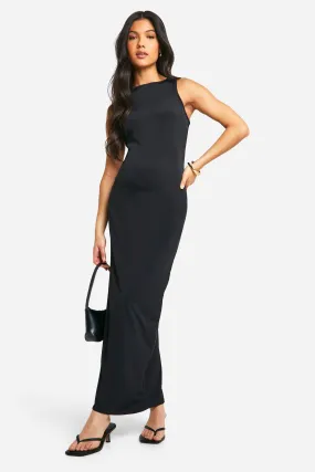 Maternity Premium Slink Racer Neck Midi Dress