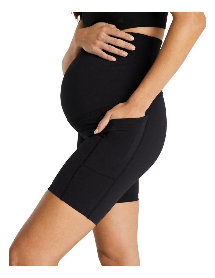 Maternity Quad Shorts in Black