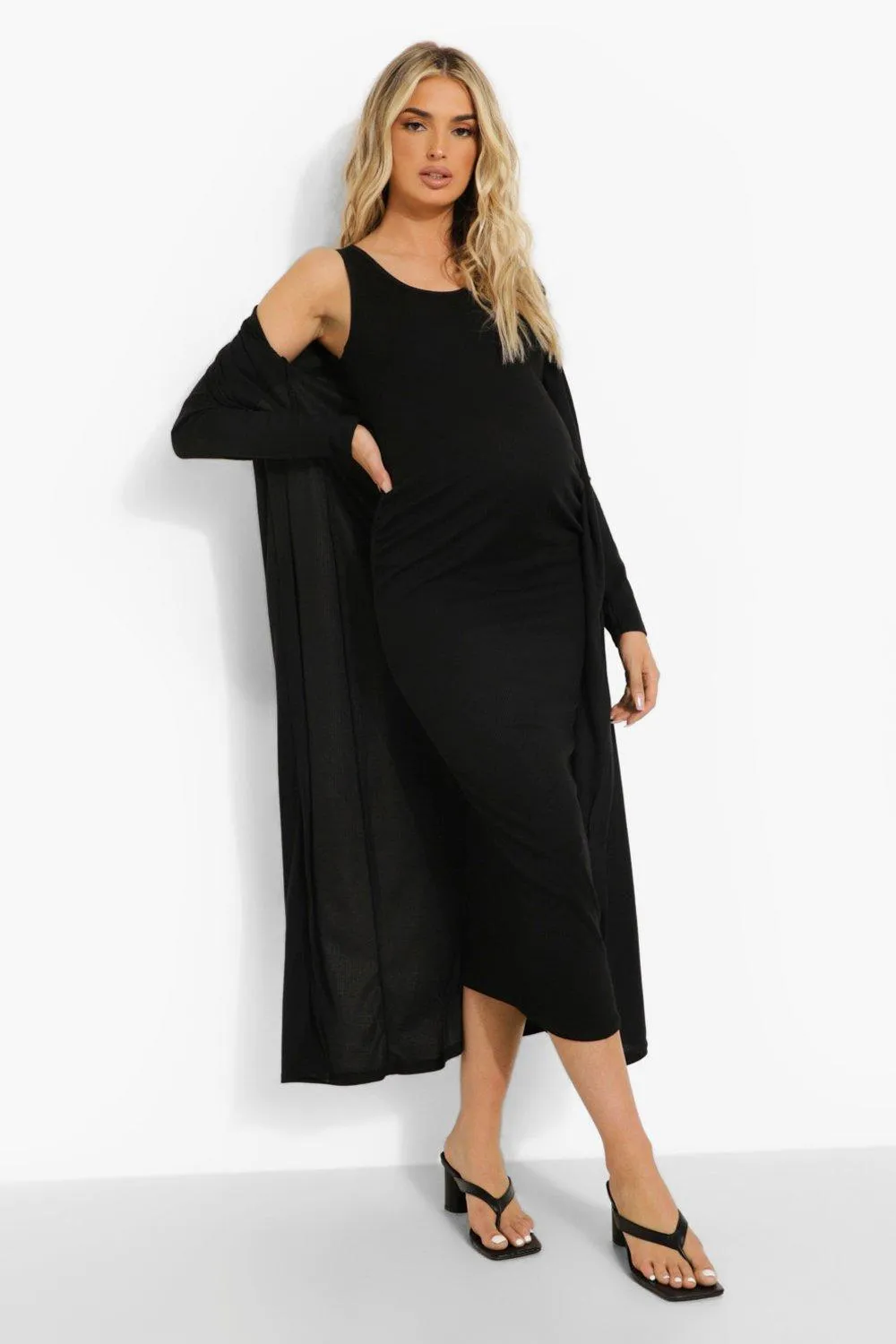 Maternity Recycled Sleeveless Midi And Duster