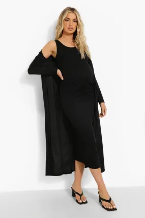 Maternity Recycled Sleeveless Midi And Duster