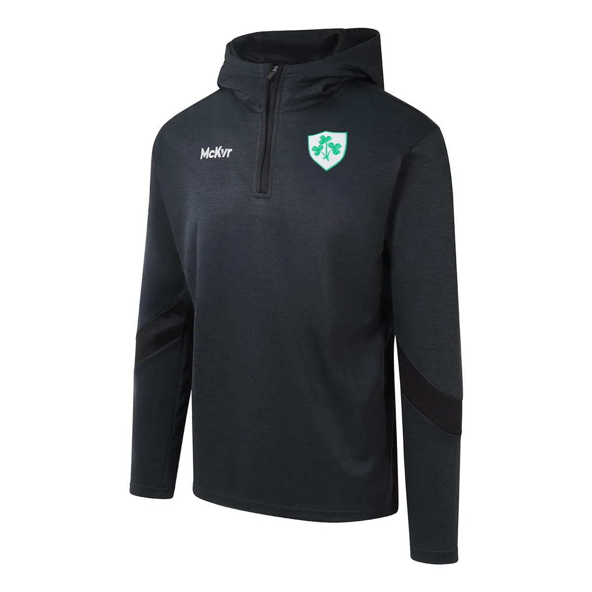 Mc Keever Ireland Supporters Core 22 1/4 Zip Hoodie - Adult - Black