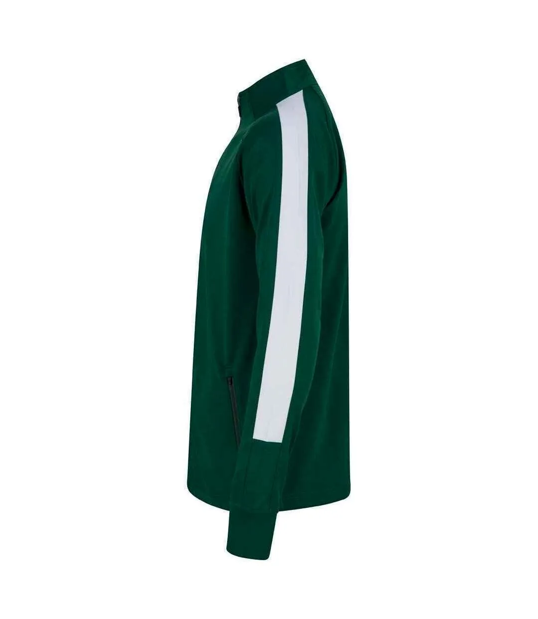 Mens knitted tracksuit top bottle green/white Finden & Hales