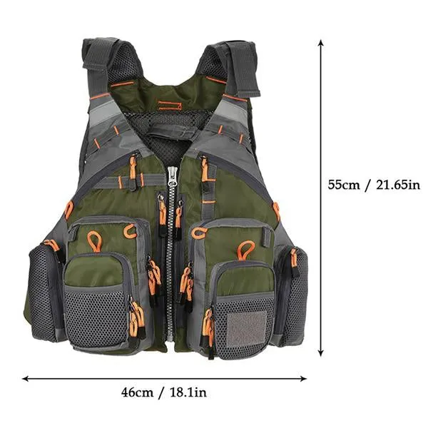 Men's Outdoor Multifunctional Sea Fishing Lifesaving Vest 31685293M