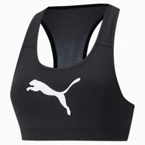 Mid 4Keeps Graphic Women's Training Bra | Puma Black-White Cat | PUMA Shop All Puma | PUMA 