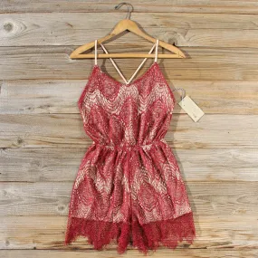 Midnight Lace Party Romper