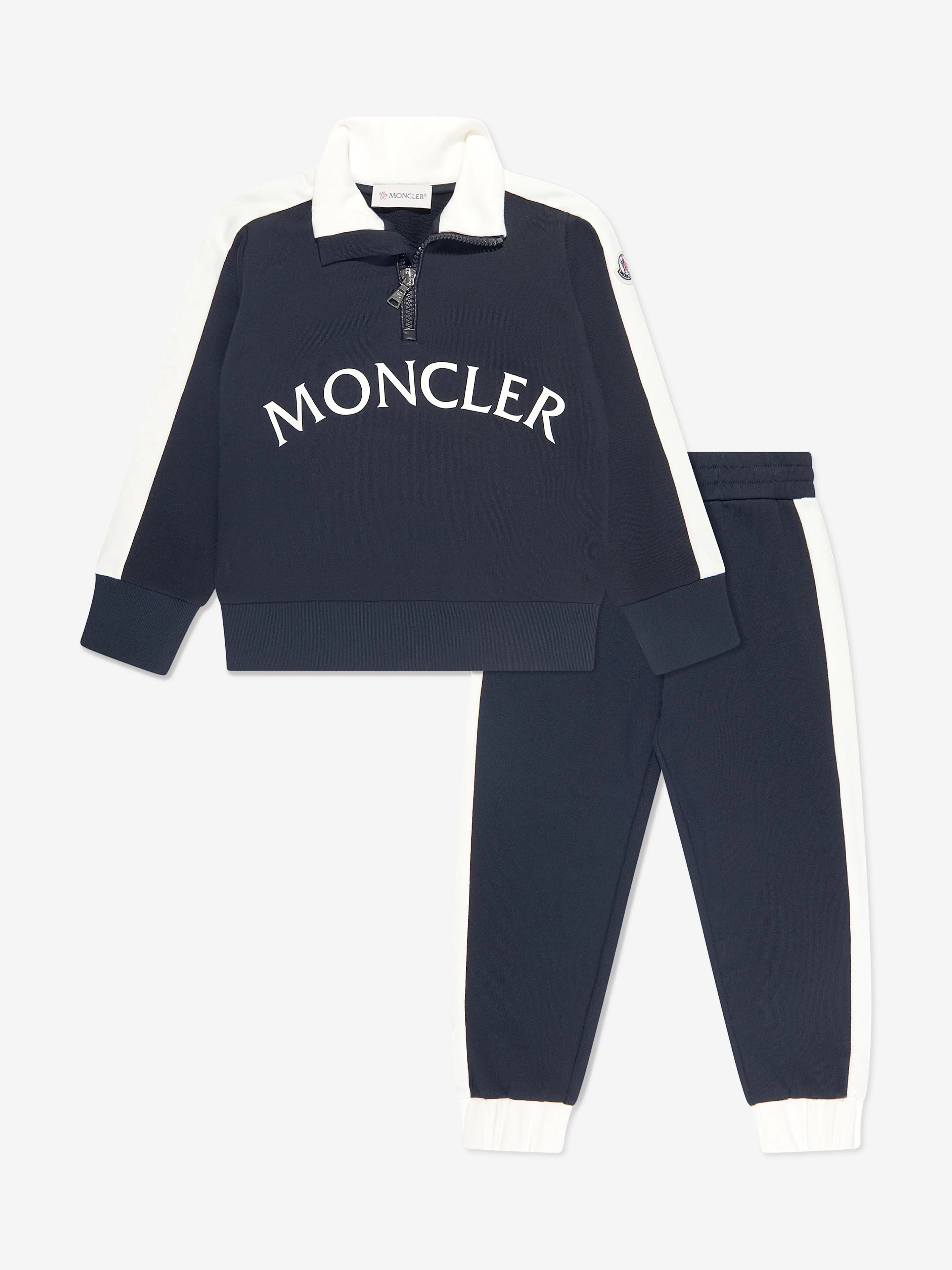 Moncler Enfant Boys Logo Tracksuit in Black