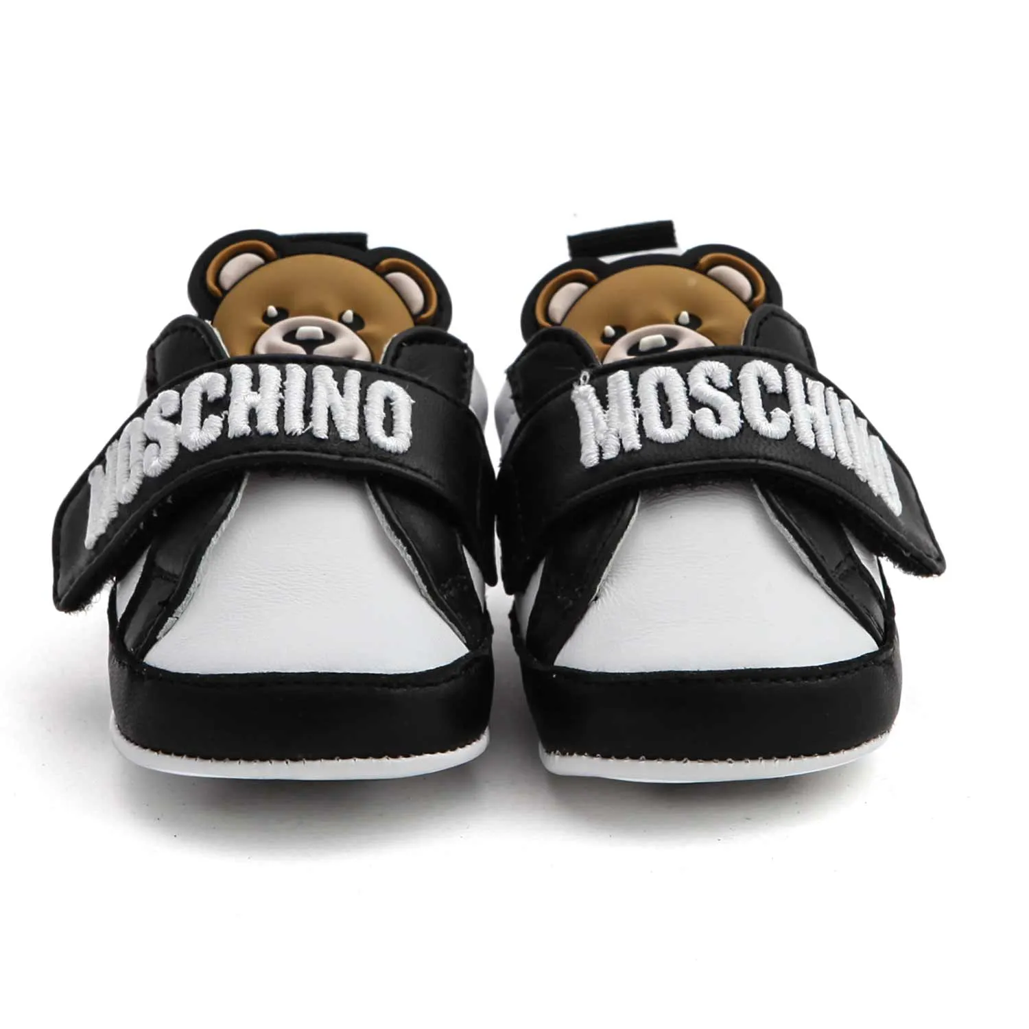 Moschino Baby White And Black Sneakers