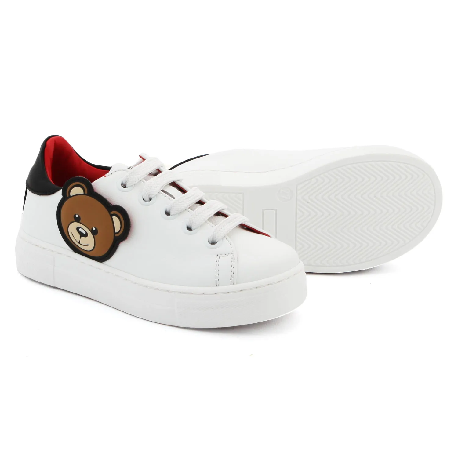 Moschino Teddy Bear White Sneakers