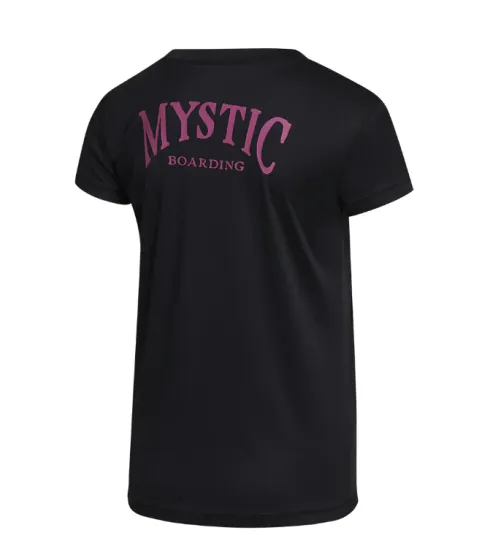 Mystic Jayde Womens Short Sleeve Loose Quickdry Rash Vest - Black