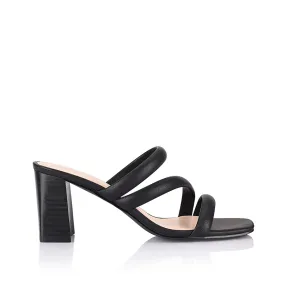 NaeNae Block Heel Sandals - Black