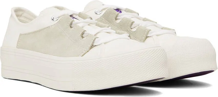 NEEDLES White Asymmetric Ghillie Sneakers