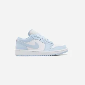 NIKE  JORDAN 1 LOW WHITE ICE BLUE (WOMEN'S)