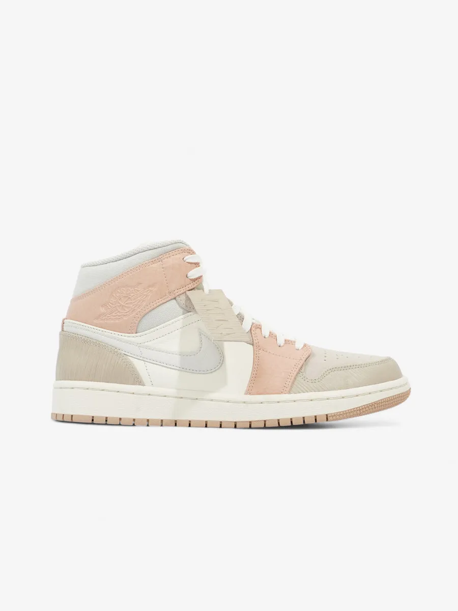 Nike Jordan 1 Mid Milan Sail / Light Bone Leather EU 43 UK 8.5