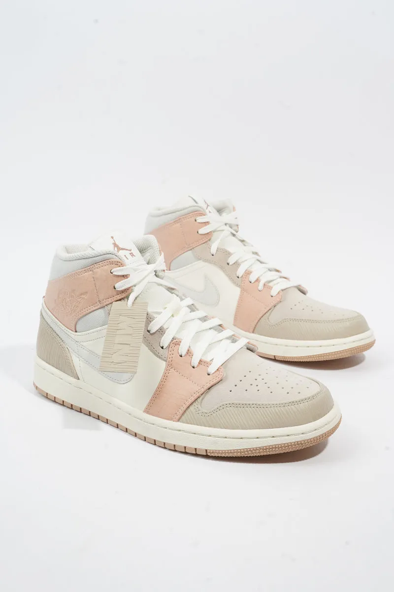 Nike Jordan 1 Mid Milan Sail / Light Bone Leather EU 43 UK 8.5