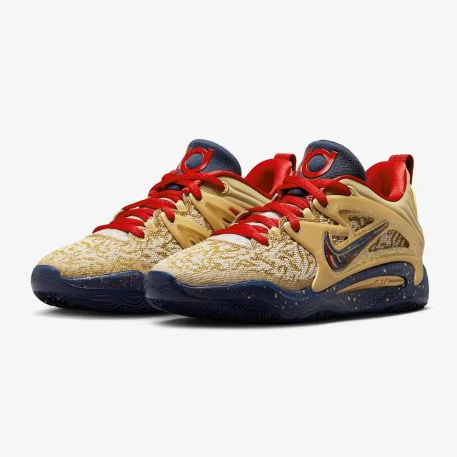 Nike kd 15 (olympic/ metallic gold/ university red/ orewood brown/ midnight navy) men us 8-13 dv1975