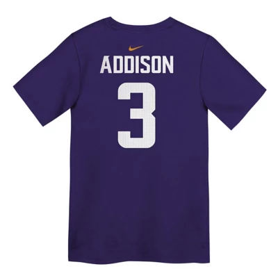 Nike Kids' Minnesota Vikings Jordan Addison #3 FUSE Name & Number T-Shirt