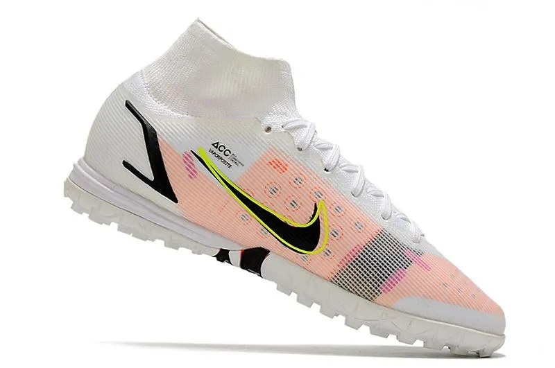 Nike Mercurial Superfly 8 Elite Turf - White Bright Crimson Pink Blast