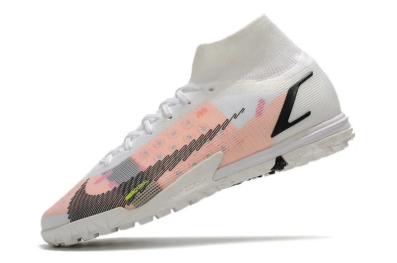 Nike Mercurial Superfly 8 Elite Turf - White Bright Crimson Pink Blast