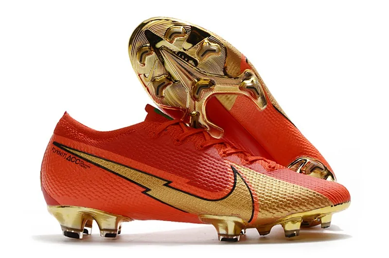 Nike Mercurial Vapor 13 Elite FG CR7 100 Portugal Goal - Red/Gold