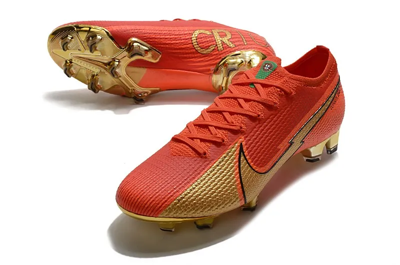 Nike Mercurial Vapor 13 Elite FG CR7 100 Portugal Goal - Red/Gold