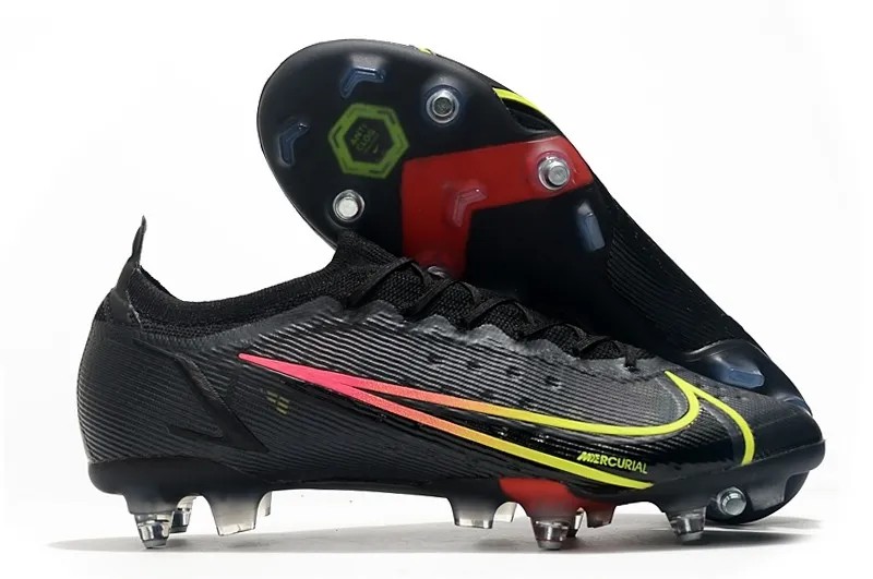 Nike Mercurial Vapor 14 Elite SG-PRO Black x Prism - Black Cyber Yellow Off Noir