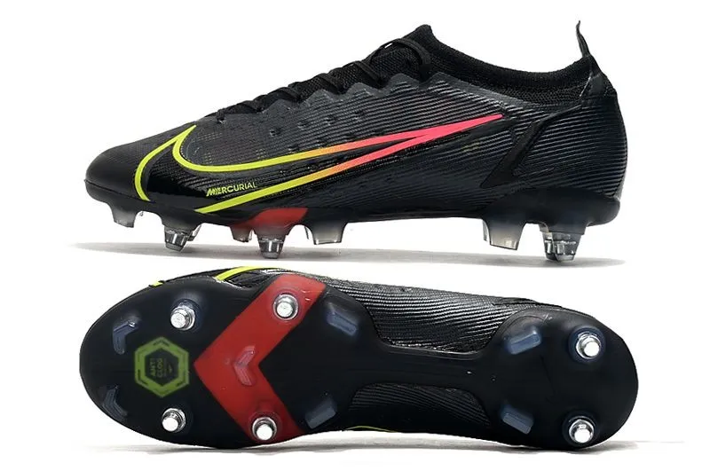 Nike Mercurial Vapor 14 Elite SG-PRO Black x Prism - Black Cyber Yellow Off Noir