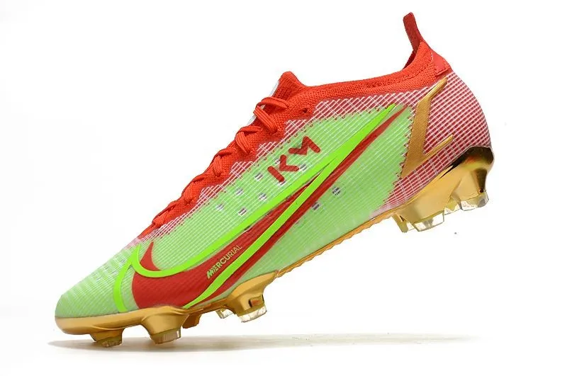 Nike Mercurial Vapor XIV Elite FG Mbappe Green Red Gold