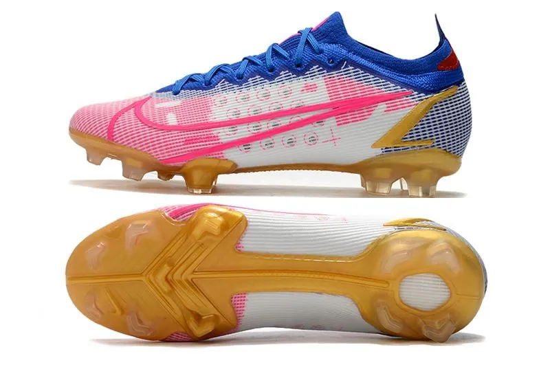 Nike Mercurial Vapor XIV Elite FG White Pink Blue Gold