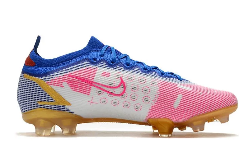 Nike Mercurial Vapor XIV Elite FG White Pink Blue Gold