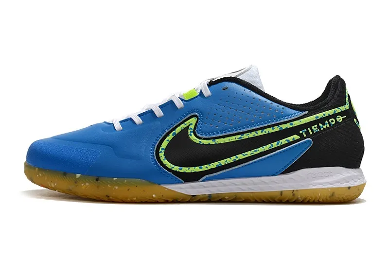 Nike React Tiempo Legend 9 Pro Indoor - Photo Blue/Black/Lime Glow