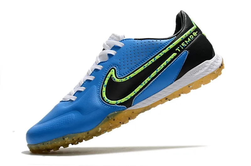 Nike React Tiempo Legend 9 Pro Turf - Photo Blue/Black/Lime Glow