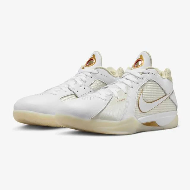 Nike zoom kd 3 (white metallic gold/ white/ metallic gold/ light bone) men us 8-13 dz3009-100