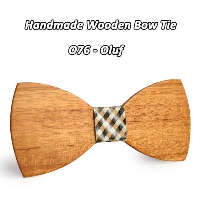 Novelty Fashion Wooden Butterfly Gravata Necktie Bowtie for Suit Shirt