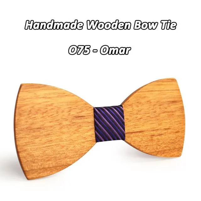 Novelty Fashion Wooden Butterfly Gravata Necktie Bowtie for Suit Shirt