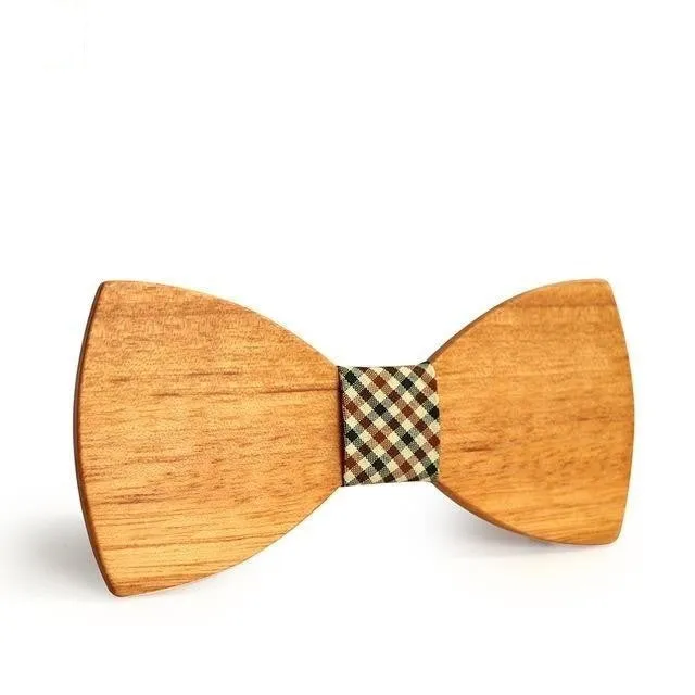 Novelty Fashion Wooden Butterfly Gravata Necktie Bowtie for Suit Shirt