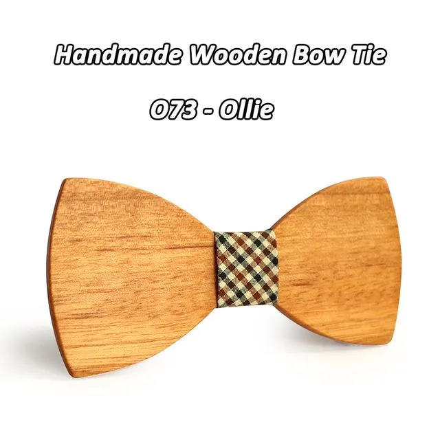 Novelty Fashion Wooden Butterfly Gravata Necktie Bowtie for Suit Shirt