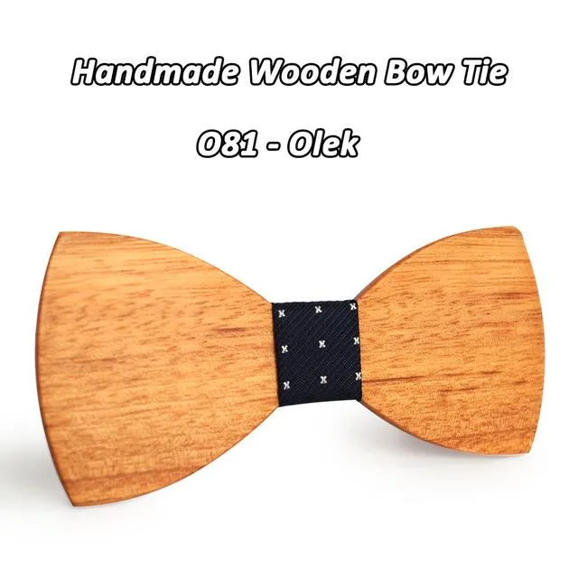 Novelty Fashion Wooden Butterfly Gravata Necktie Bowtie for Suit Shirt