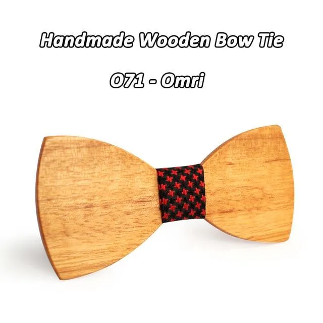 Novelty Fashion Wooden Butterfly Gravata Necktie Bowtie for Suit Shirt