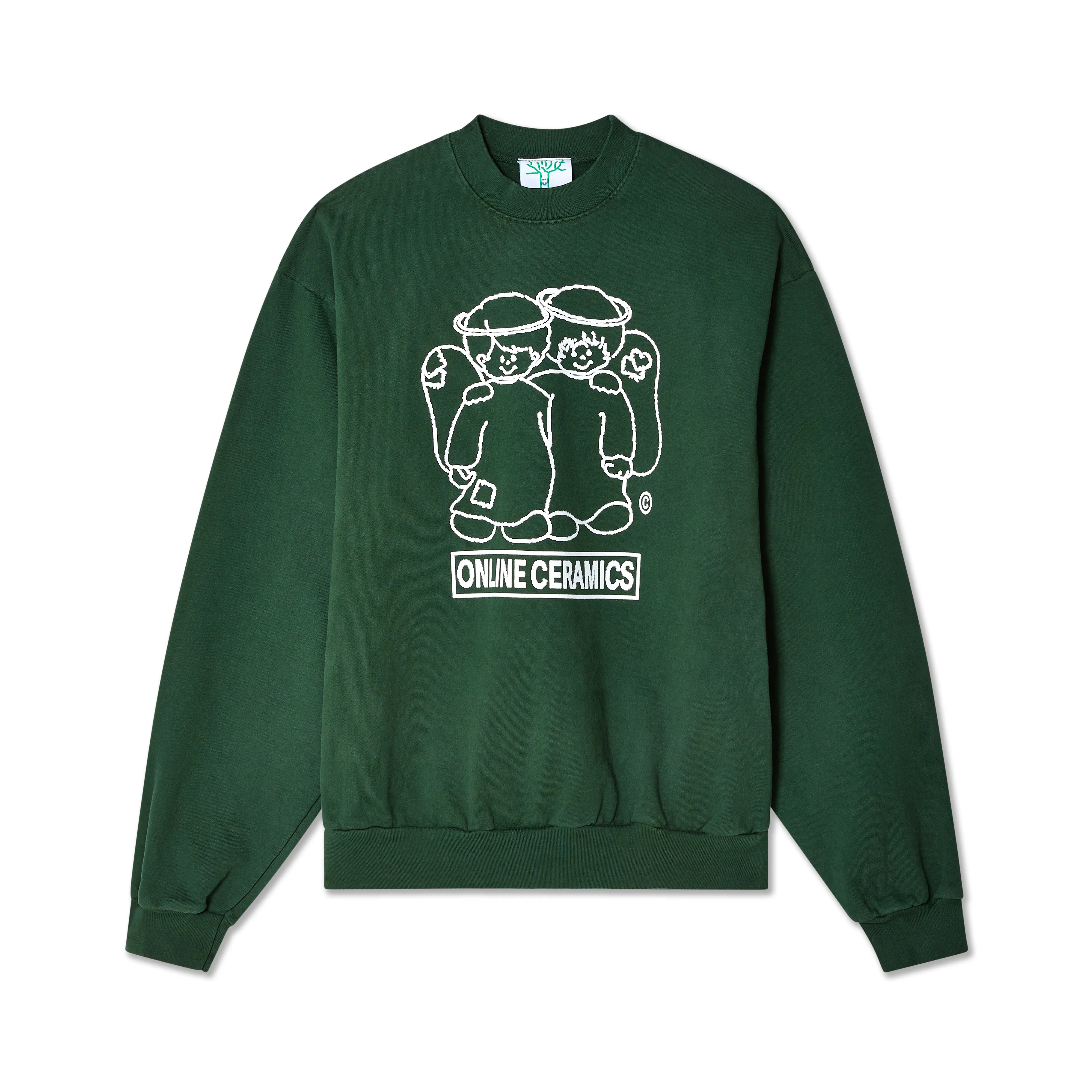 Online Ceramics - Cherubs Fleece Crewneck - (Ivy)