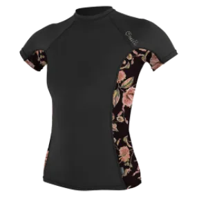 O'Neill Side Print Womens Rash Vest 2021 - Black