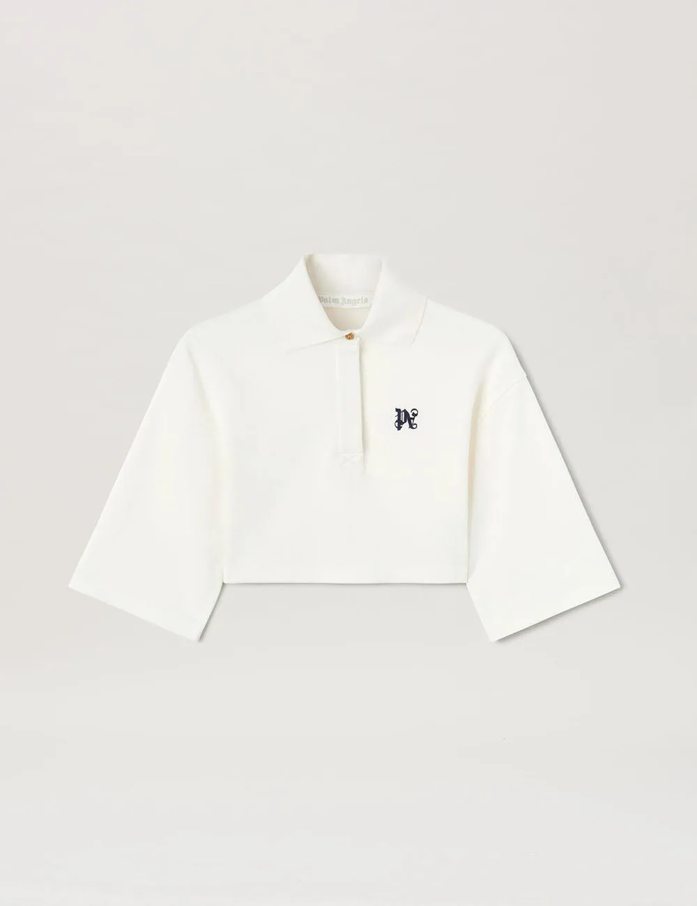 PALM ANGELS MONOGRAM CROPPED POLO